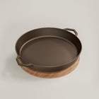 36cm Seasoned Cast Iron Grande Legacy Pan & Serving Lid