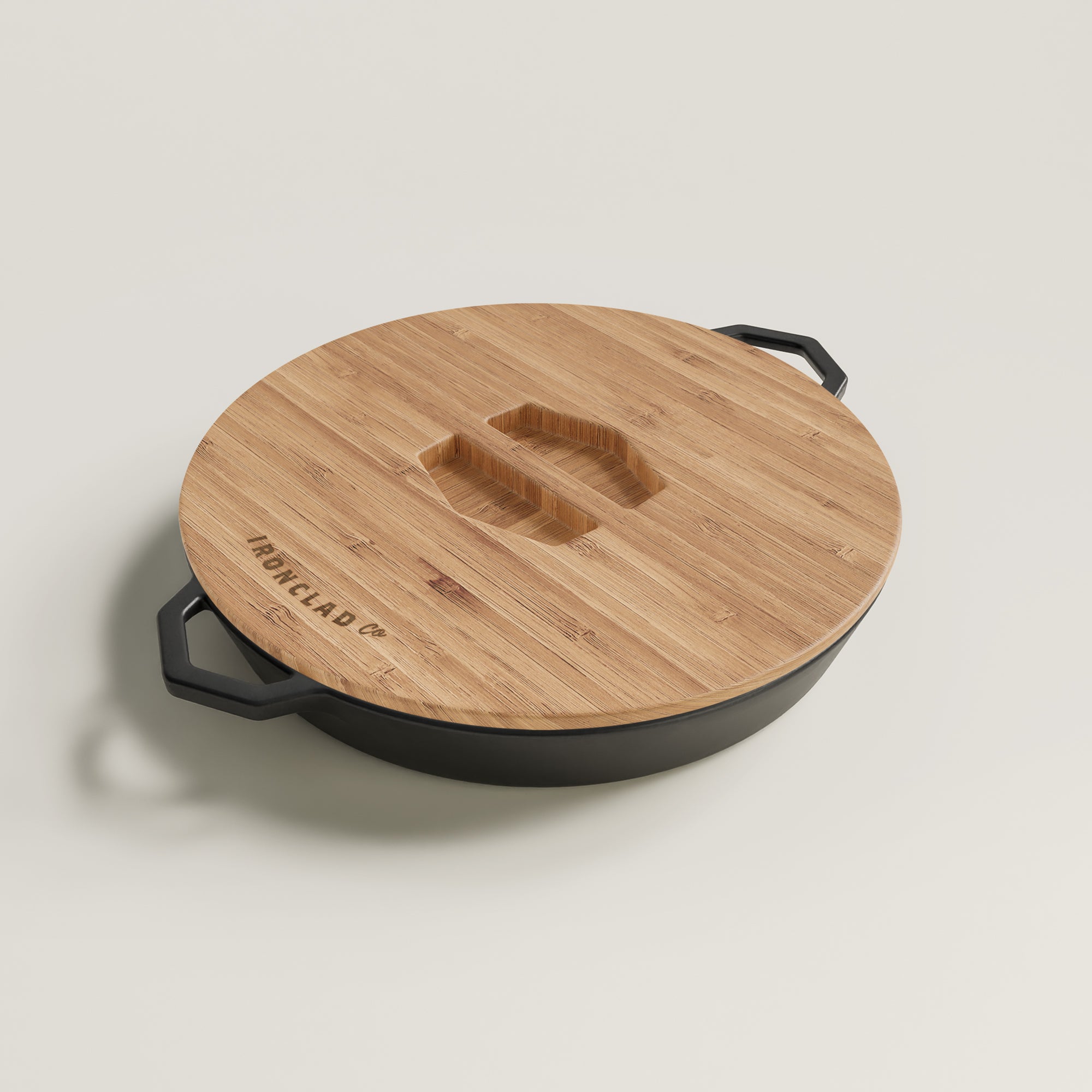 Satin Enamel Cast Iron Pan & Serving Lid