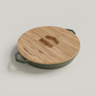 36cm Olive Leaf Satin Enamel Grande Legacy Pan & Serving Lid