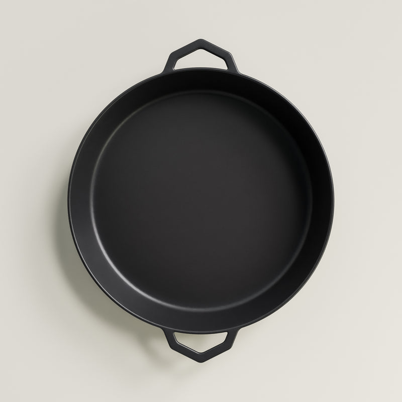 36cm Antique Black Satin Enamel Grande Legacy Pan