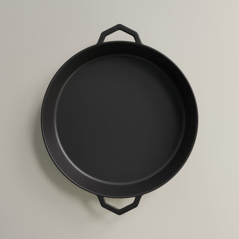 36cm Antique Black Satin Enamel Grande Legacy Pan