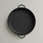36cm Olive Leaf Satin Enamel Grande Legacy Pan & Serving Lid