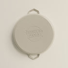 36cm Salt Stone Satin Enamel Grande Legacy Pan & Serving Lid