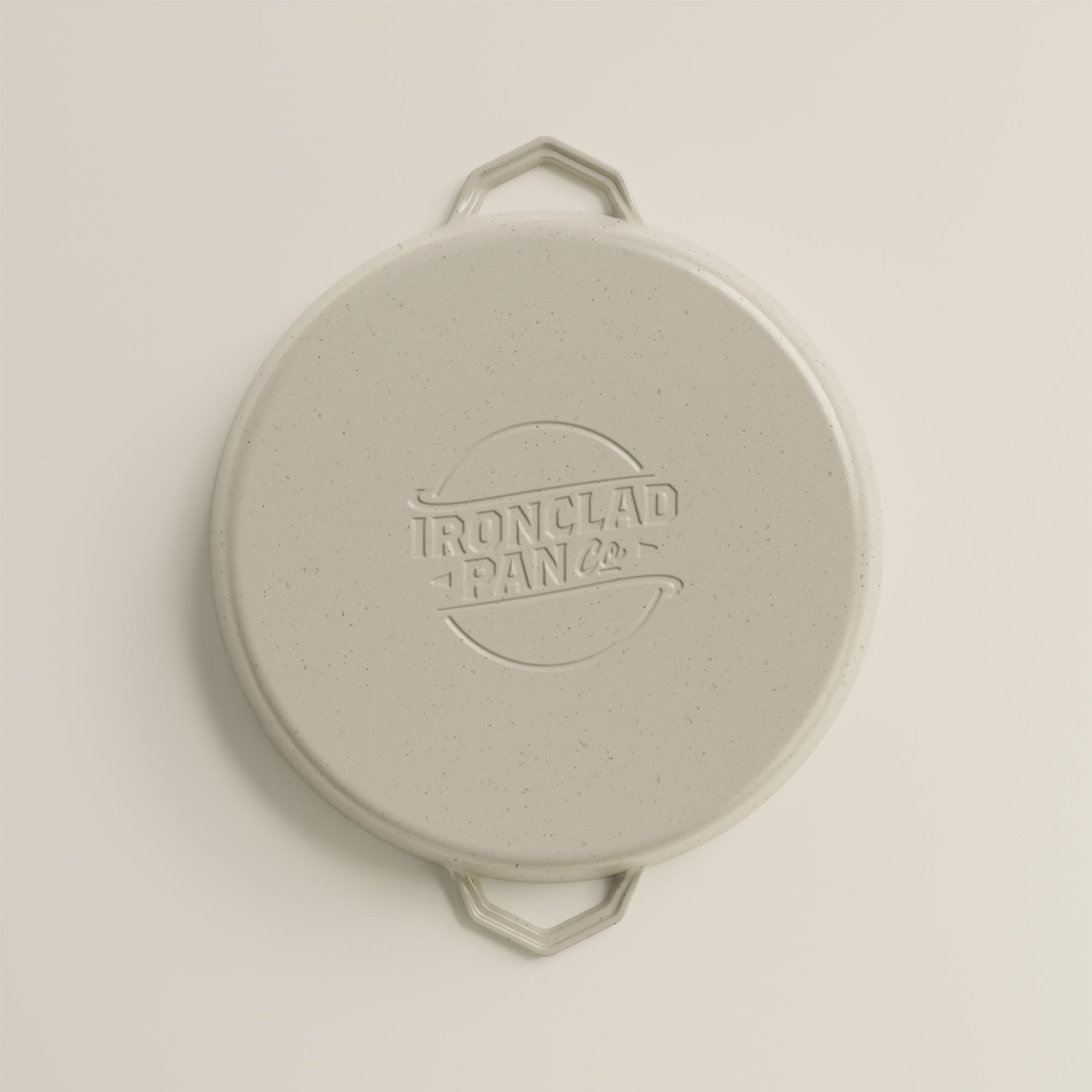 36cm Salt Stone Satin Enamel Grande Legacy Pan & Serving Lid