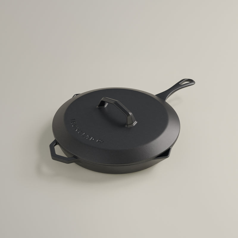 28cm Antique Black Satin Enamel Legacy Lid