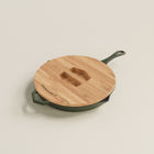 28cm Olive Leaf Satin Enamel Legacy Pan & Serving Lid