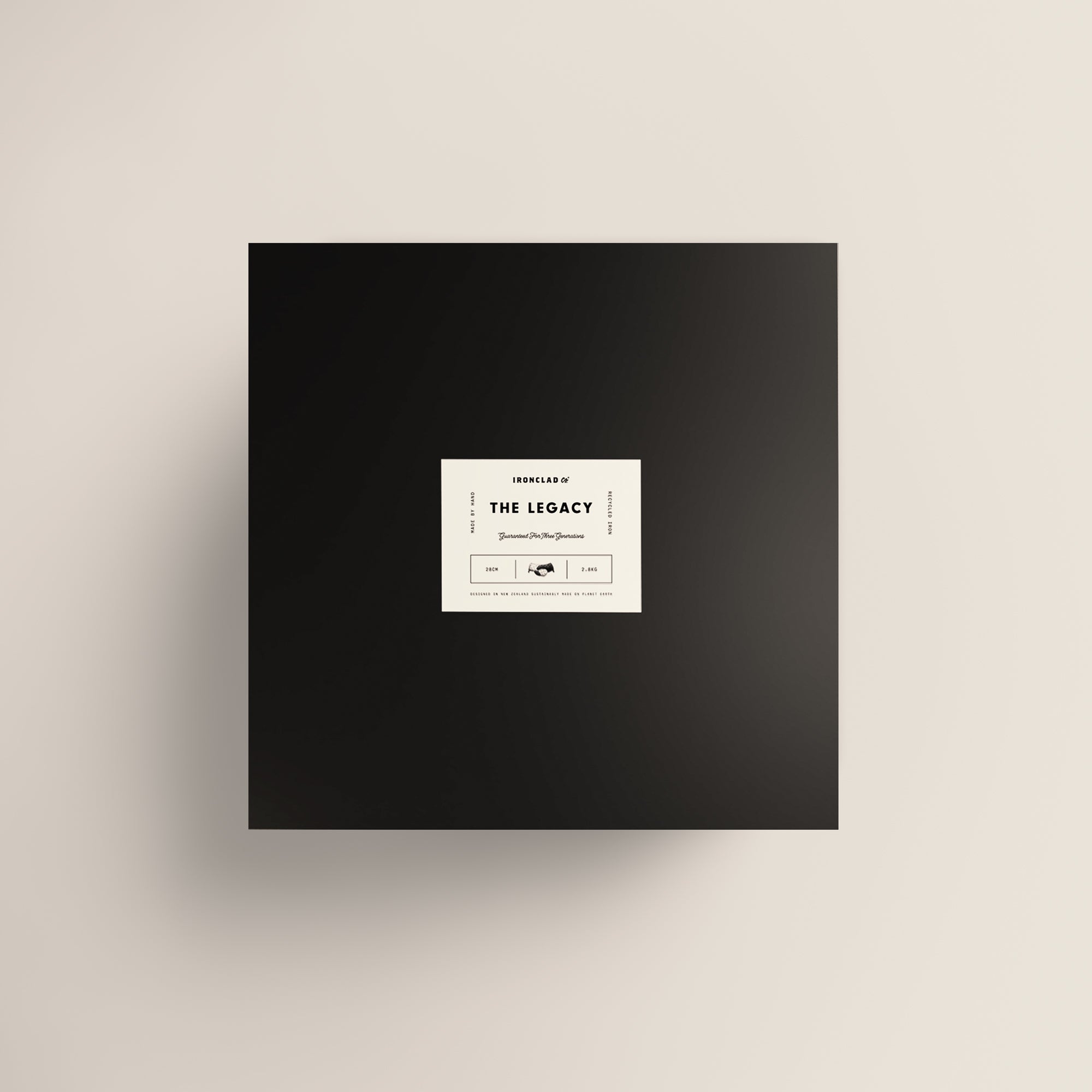 28cm Seasoned Cast Iron Legacy Pan & Serving Lid