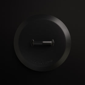 28cm Antique Black Satin Enamel Legacy Lid