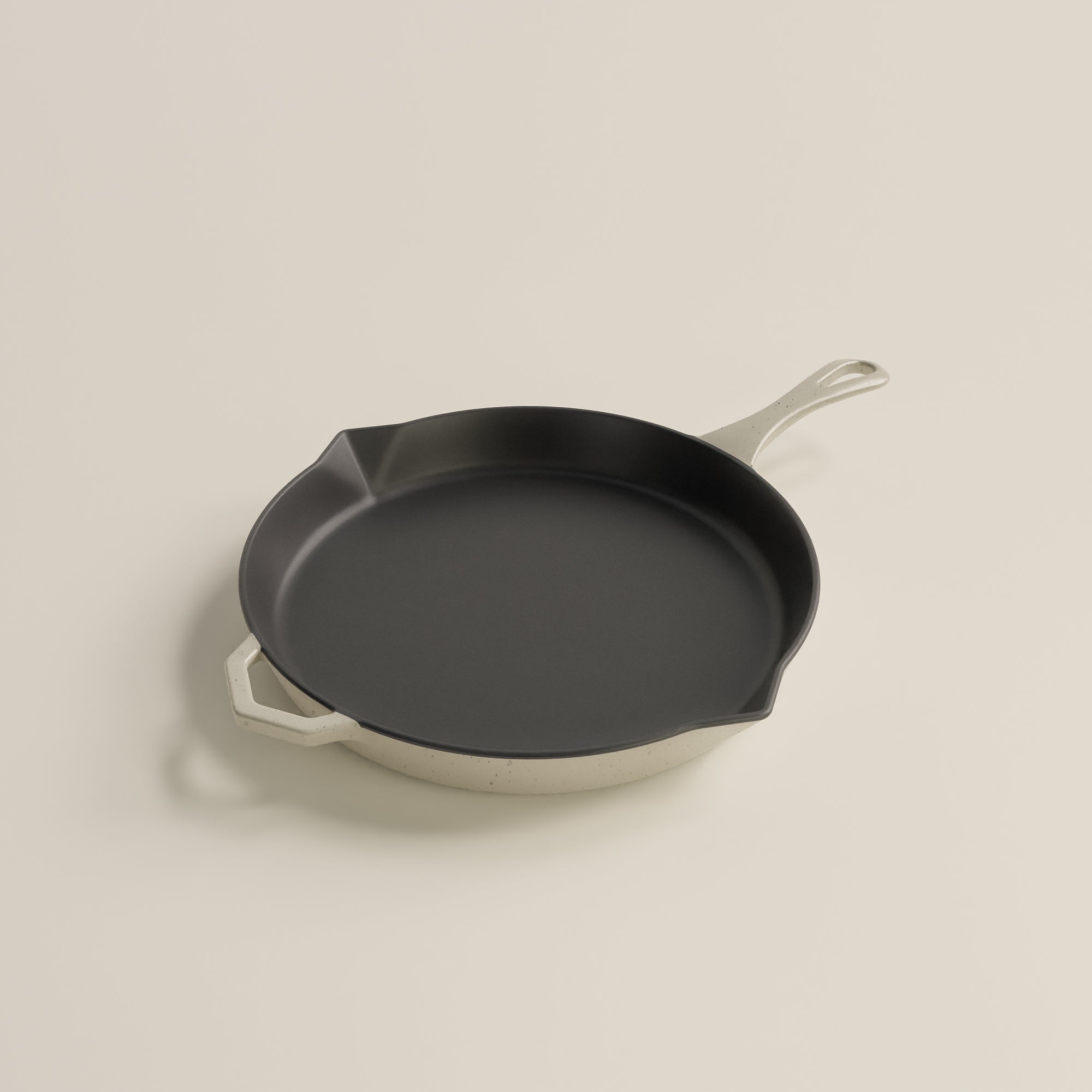 28cm Salt Stone Satin Enamel Legacy Pan & Lid