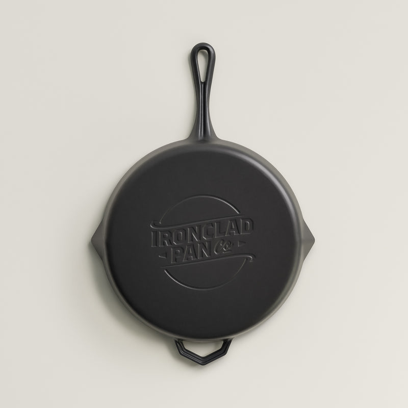 28cm Antique Black Satin Enamel Legacy Pan