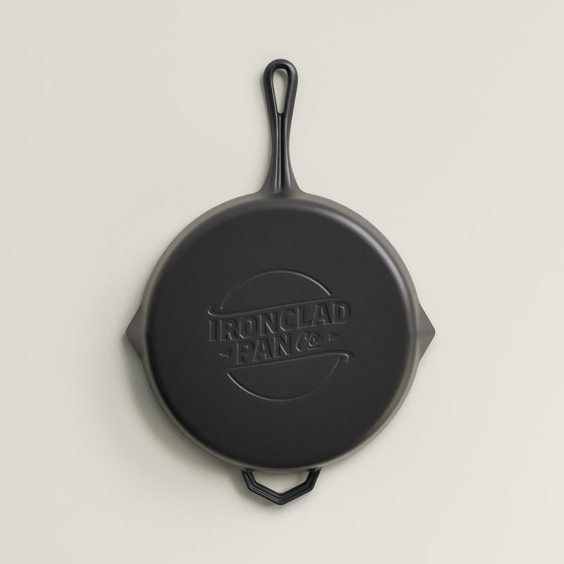28cm Antique Black Satin Enamel Legacy Pan