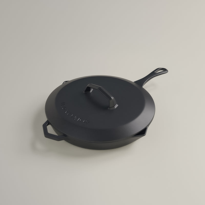 28cm Antique Black Satin Enamel Legacy Lid