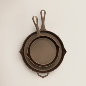 The Legacy Bundle Handcrafted 28cm and 20cm Cast Iron Pans