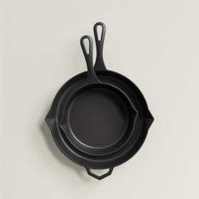 Antique Black Enamel Legacy Bundle 28cm and 20cm Cast Iron Pans