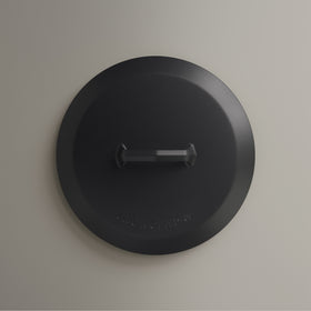 28cm Antique Black Satin Enamel Legacy Lid