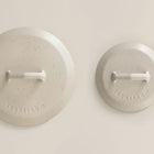 20cm & 28cm Salt Stone Satin Enamel Lid Duo