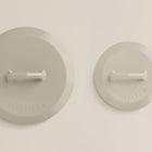 20cm & 28cm Salt Stone Satin Enamel Lid Duo