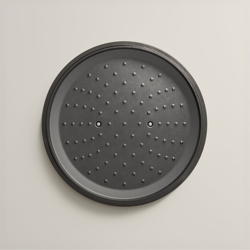 28cm Antique Black Satin Enamel Legacy Lid