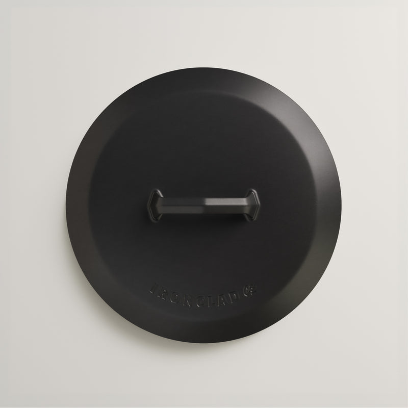 28cm Antique Black Satin Enamel Legacy Lid