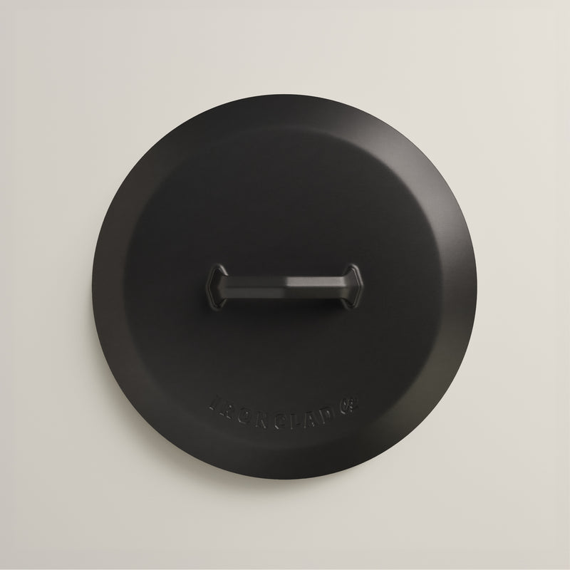 28cm Antique Black Satin Enamel Legacy Lid