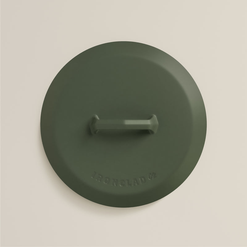 28cm Olive Leaf Satin Enamel Legacy Pan & Lid