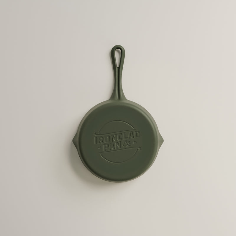 20cm Olive Leaf Satin Enamel Lil Legacy Pan & Serving Lid