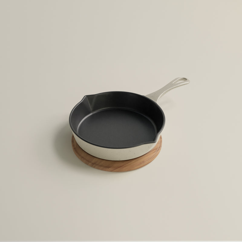 20cm Salt Stone Satin Enamel Lil Legacy Pan & Serving Lid