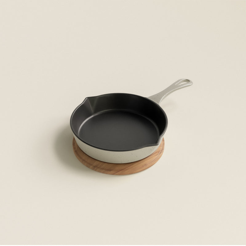 20cm Salt Stone Satin Enamel Lil Legacy Pan & Serving Lid