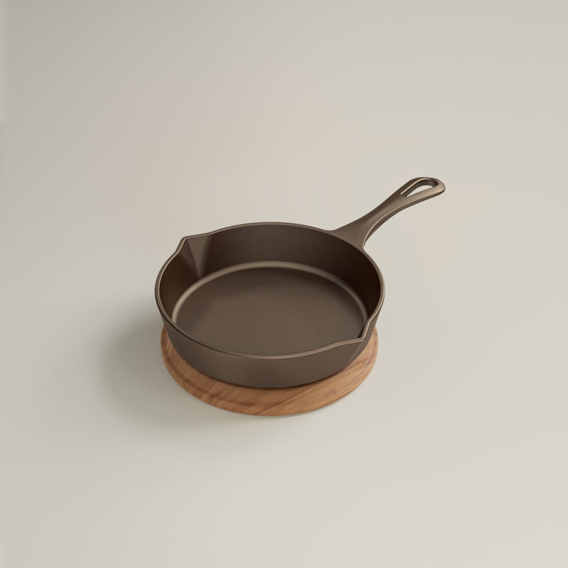 20cm Seasoned Cast Iron Lil Legacy Pan & Serving Lid