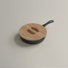 20cm Antique Black Satin Enamel Lil Legacy Pan & Serving Lid