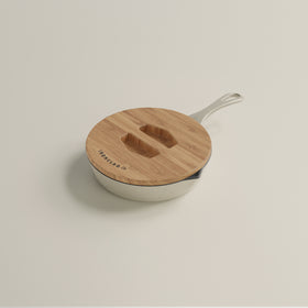 20cm Salt Stone Satin Enamel Lil Legacy Pan & Serving Lid