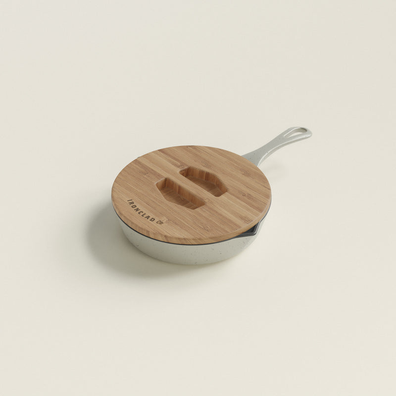 20cm Salt Stone Satin Enamel Lil Legacy Pan & Serving Lid
