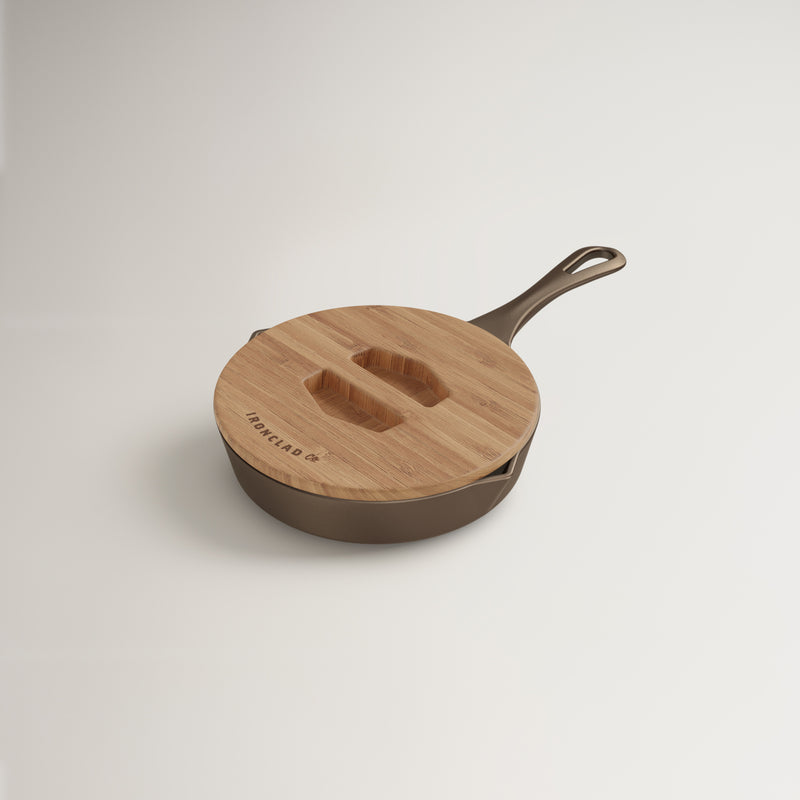 20cm Seasoned Cast Iron Lil Legacy Pan & Serving Lid