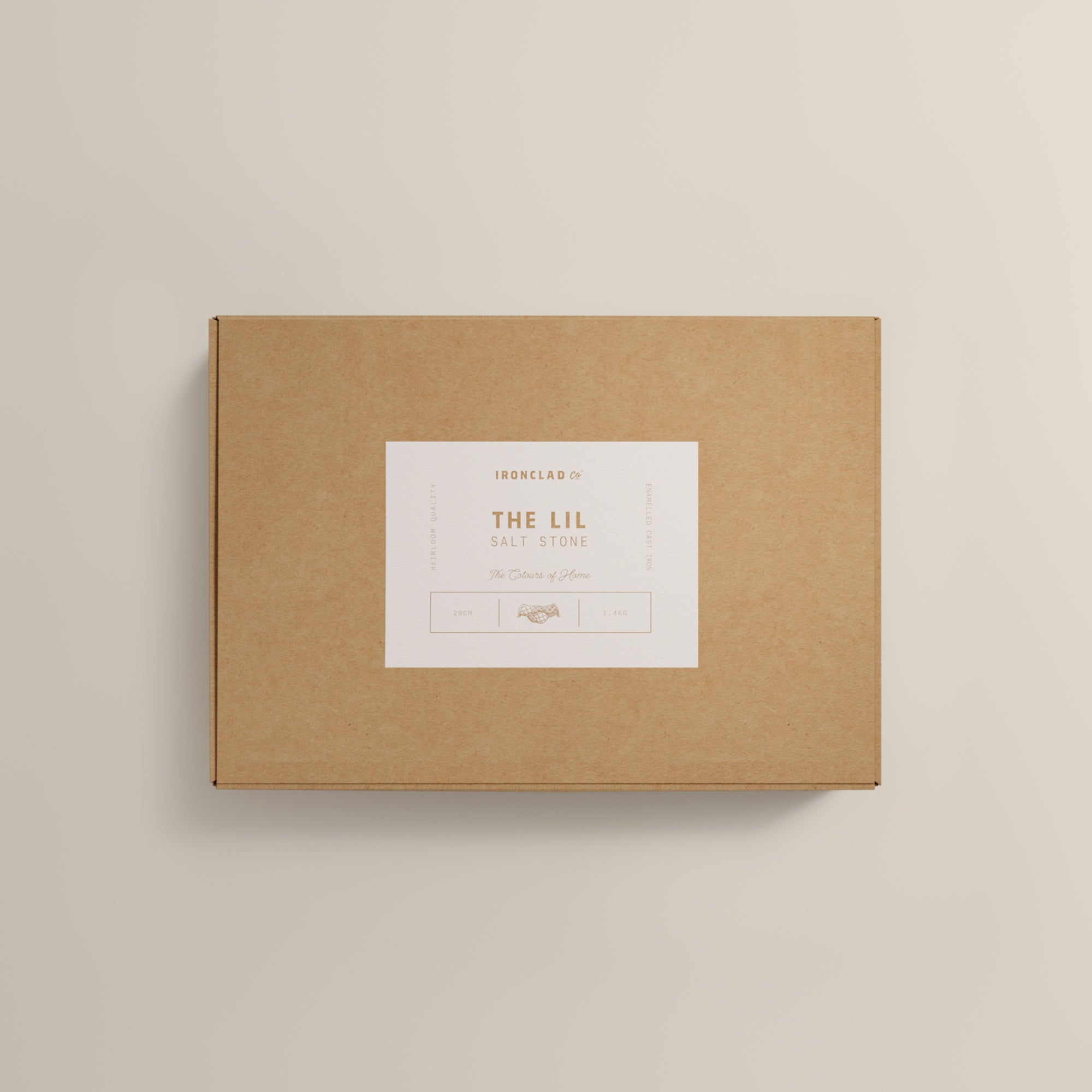 20cm Salt Stone Satin Enamel Lil Legacy Pan & Serving Lid