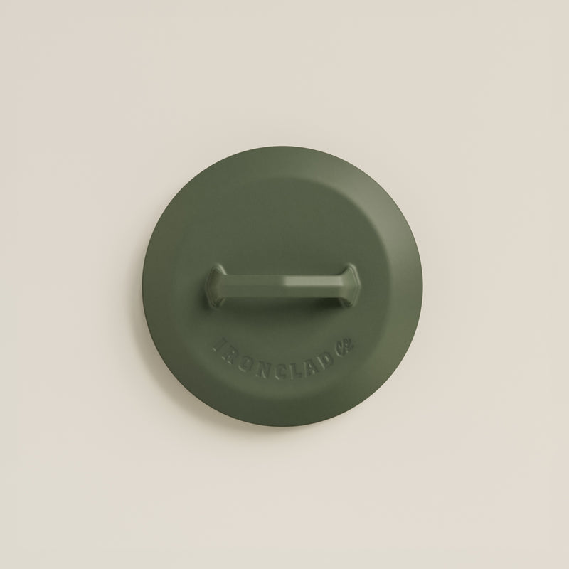 20cm Olive Leaf Satin Enamel Lil Legacy Pan & Lid