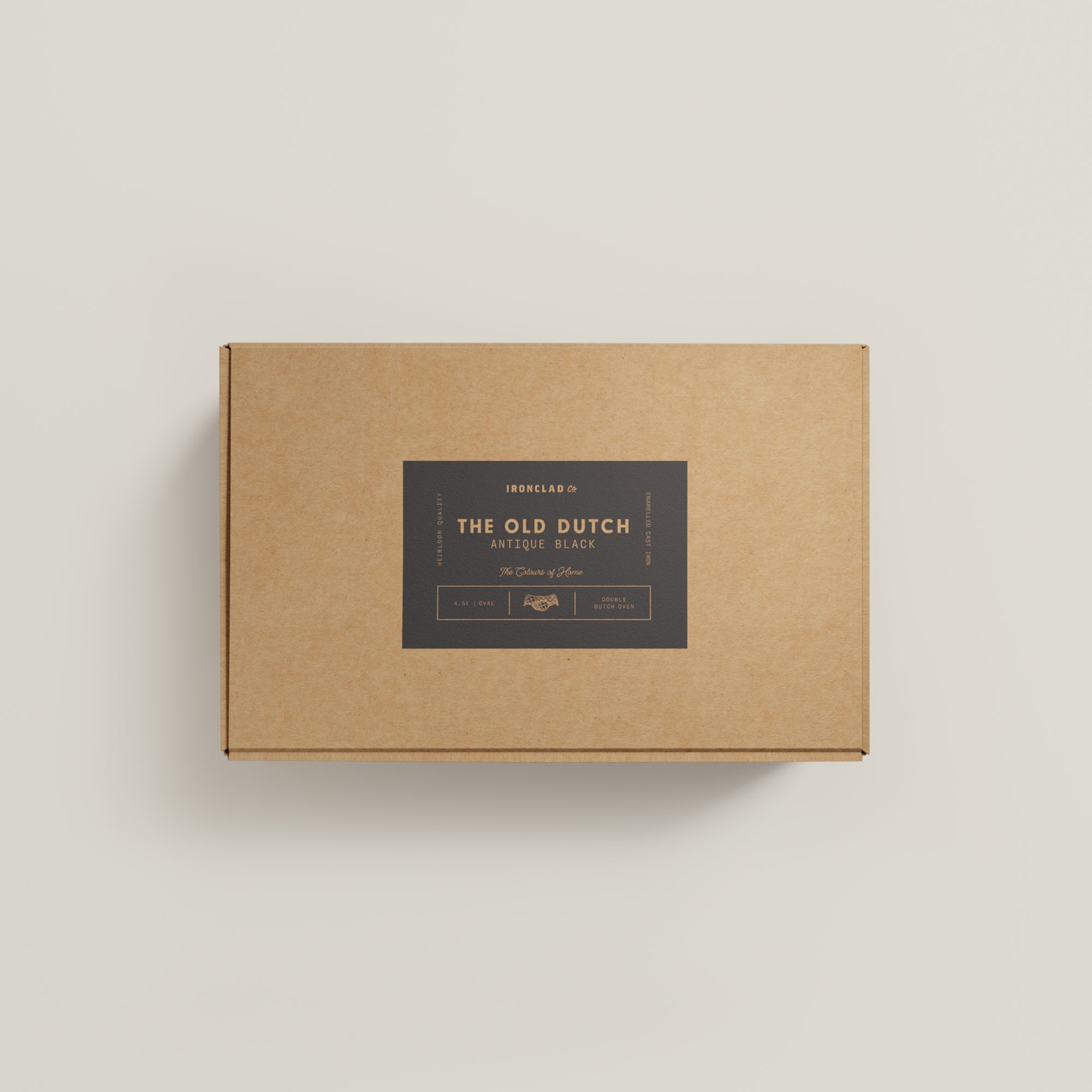 4.5L Antique Black Satin Enamel Old Dutch