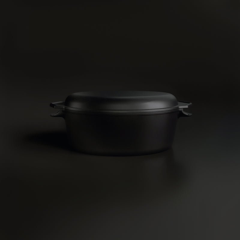 4.5L Antique Black Satin Enamel Old Dutch