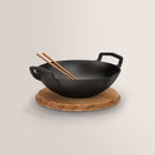 31cm Cast Iron Takumi Wok Set
