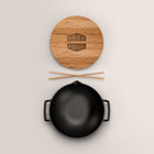 31cm Cast Iron Takumi Wok Set