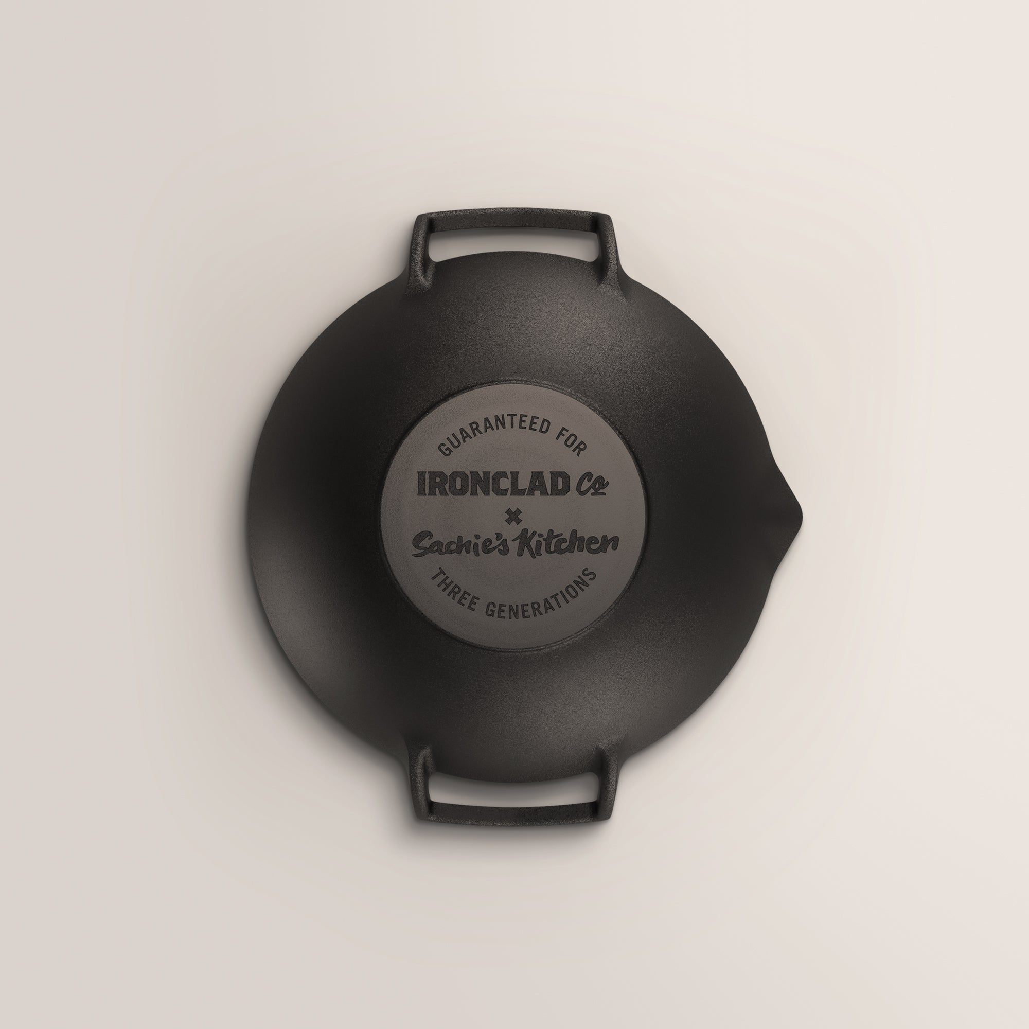 31cm Cast Iron Takumi Wok Set