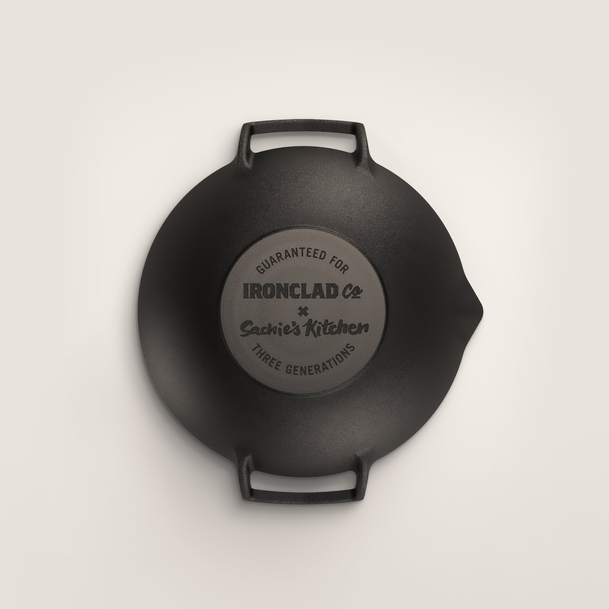 31cm Cast Iron Takumi Wok Set