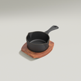 Load image into Gallery viewer, Compact enamel cast iron Junior pans in Antique Black 
