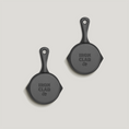 Load image into Gallery viewer, Compact enamel cast iron Junior pans in Antique Black 
