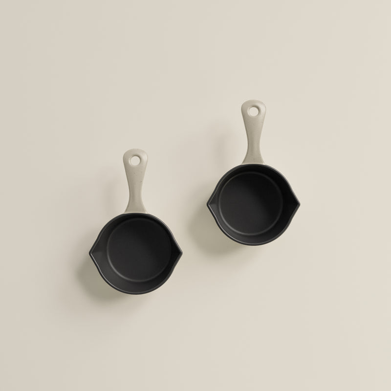 10cm Salt Stone Satin Enamel Junior Twin Set