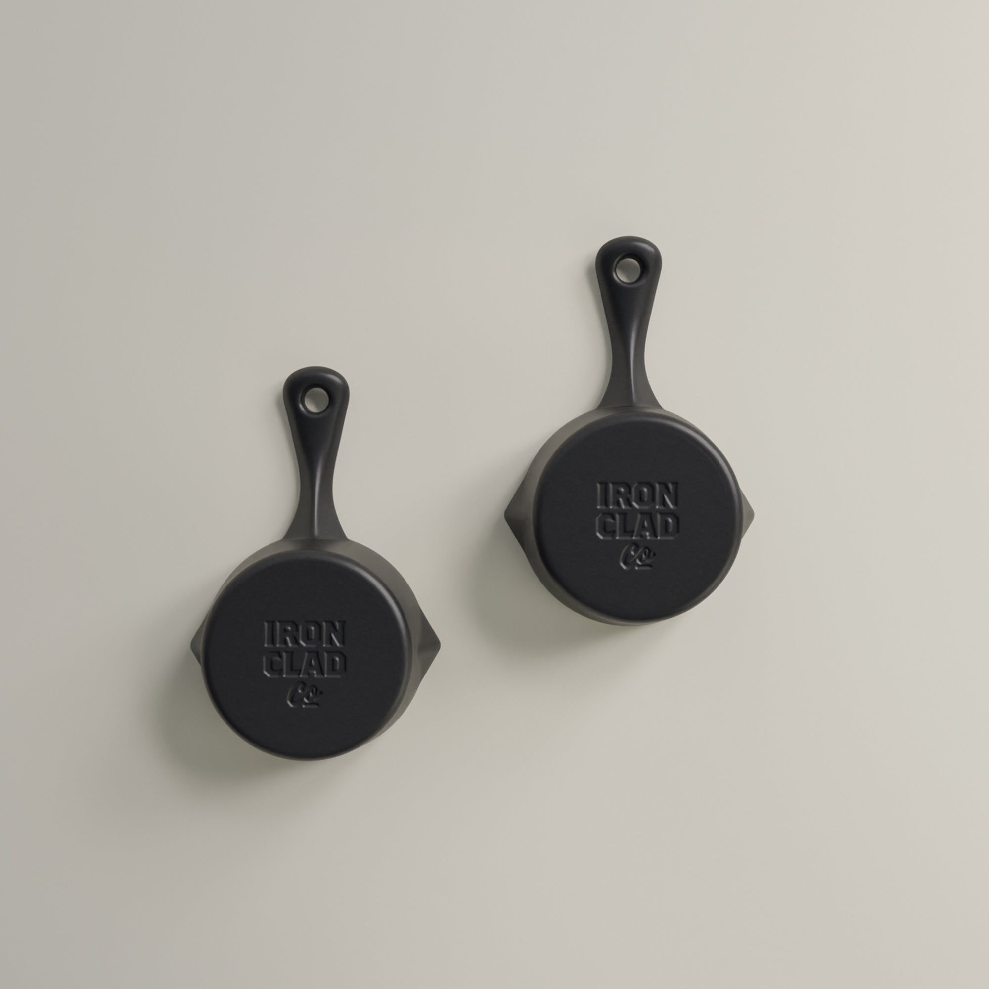 10cm Antique Black Satin Enamel Junior Twin Set