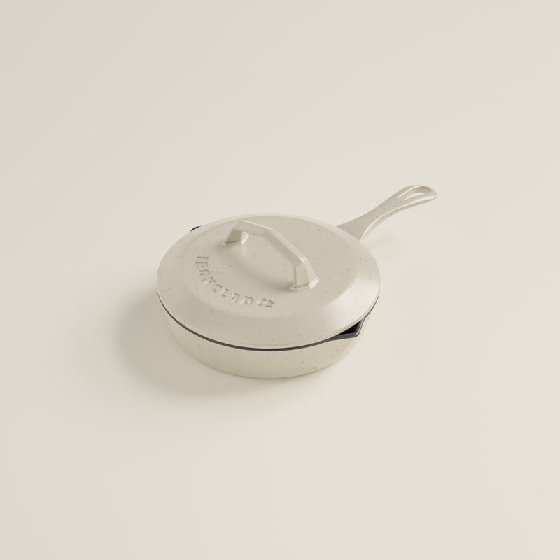 20cm Salt Stone Satin Enamel Lil Legacy Pan & Lid