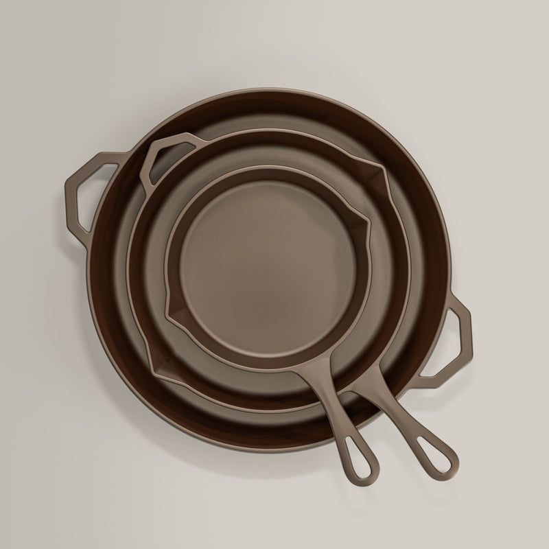 Legacy Set - Three Seasoned Cast Iron Skillets
