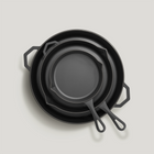 Antique Black Satin Enamel Nesting Bundle