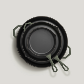 Olive Leaf Satin Enamel Nesting Bundle