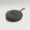 Load image into Gallery viewer, 28cm Satin Enamel Legacy Pan & Lid by Ironclad Co.
